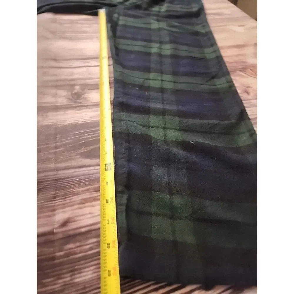 Polo Ralph Lauren Flannel Pajama Lounge Pants  Drawstring  XL Green Blue Pony‎